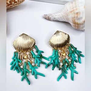 NEW. Handmade Beach Earrings. Made in Brazil.